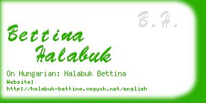 bettina halabuk business card